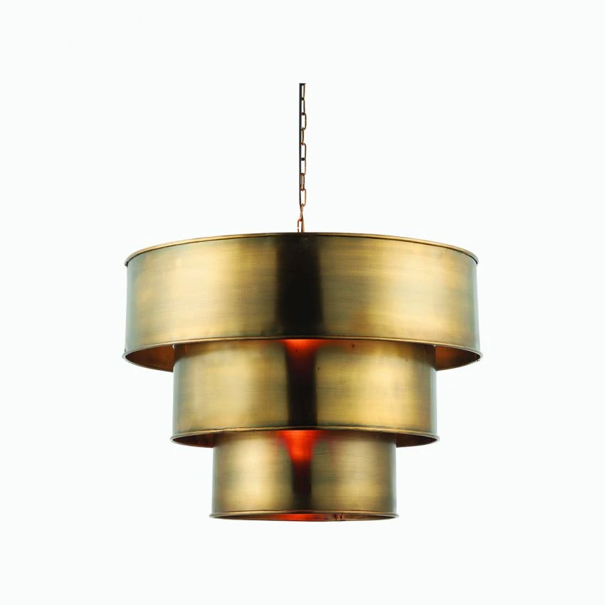 Octavia Antique Brass Pendant, Large 1 Octavia Antique Brass Pendant, Large