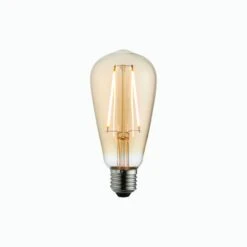 Ora LED Pear Shaped Bulb With Amber Glass