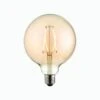 Ana LED Globe Shaped Bulb With Amber Glass
