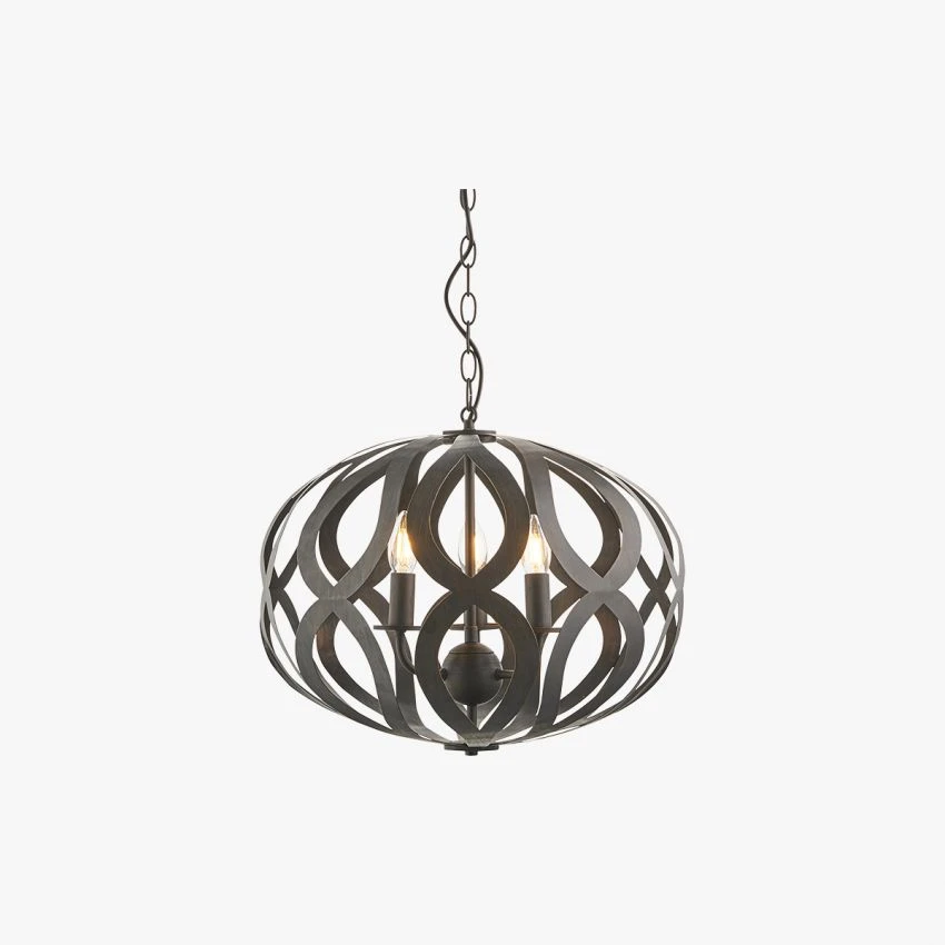 Keelan 3 Light Pendant In Antique Bronze 1 Keelan 3 Light Pendant In Antique Bronze