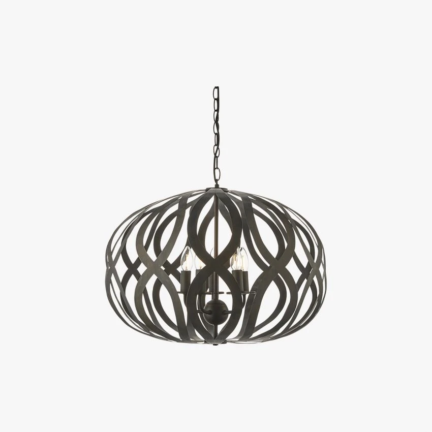 Keelan 5 Light Pendant In Antique Bronze 1 Keelan 5 Light Pendant In Antique Bronze
