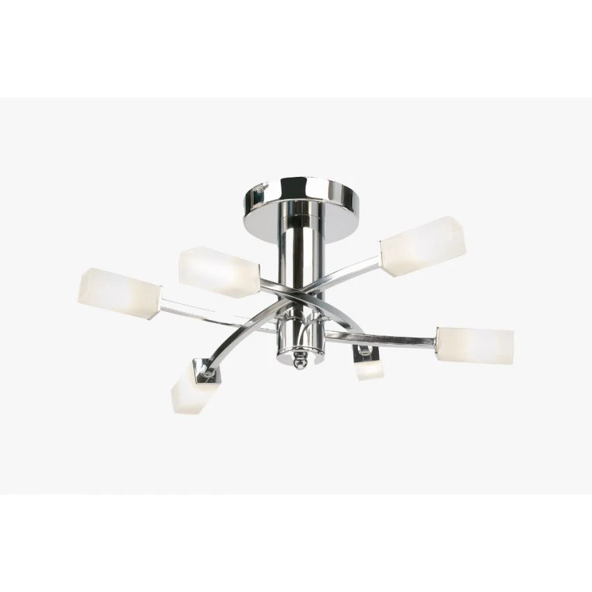 Addie Chrome Ceiling Light, Large 1 Addie Chrome Ceiling Light, Large