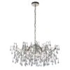 Ena Hanging Chandelier In Silver