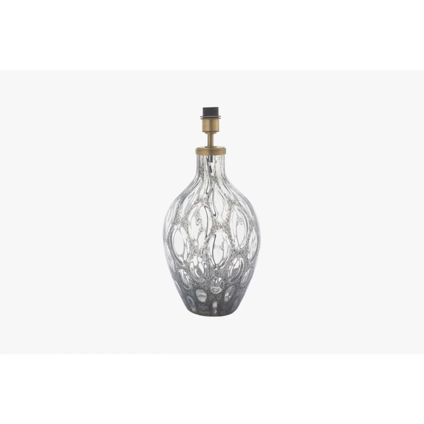 Sarah Blown Glass Table Lamp Base In Smoke 1 Sarah Blown Glass Table Lamp Base In Smoke