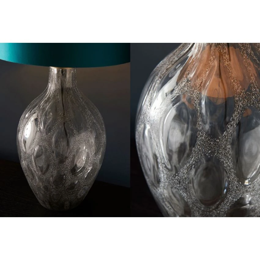 Sarah Blown Glass Table Lamp Base In Smoke 2 Sarah Blown Glass Table Lamp Base In Smoke - Image 2