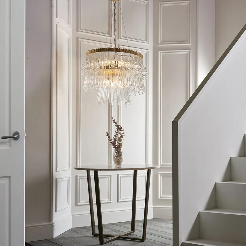 Marcia Glass Rod Pendant In Gold 2 Marcia Glass Rod Pendant In Gold - Image 2