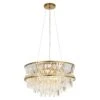Barnwell Tiered Pendant In Warm Brass
