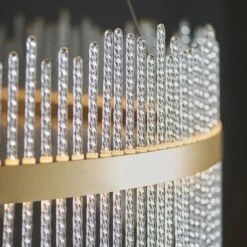 Anna Grand LED Halo Pendant In Gold 6 Anna Grand LED Halo Pendant In Gold -Furniture Sales Store en24020052 l2