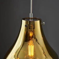 Elvera Large Pendant In Metallic Gold -Furniture Sales Store en24020124 l3