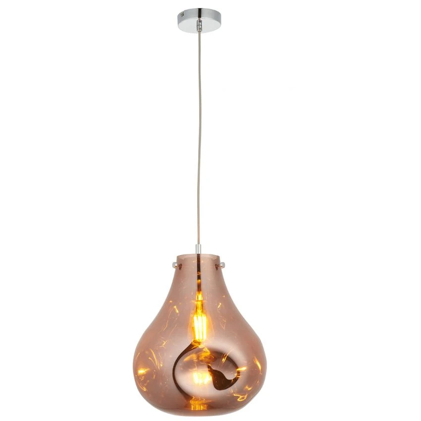 Elvera Large Pendant In Metallic Copper 1 Elvera Large Pendant In Metallic Copper