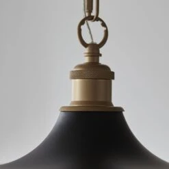 Sabrina Mid Century Pendant In Matt Black -Furniture Sales Store en24020135 l2