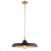 Sabrina Mid Century Pendant In Matt Black
