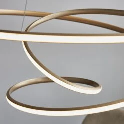 Delilah Spiral Pendant In Gold -Furniture Sales Store en24020142 l2