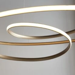 Delilah Large Spiral Pendant In Gold -Furniture Sales Store en24020144 l3