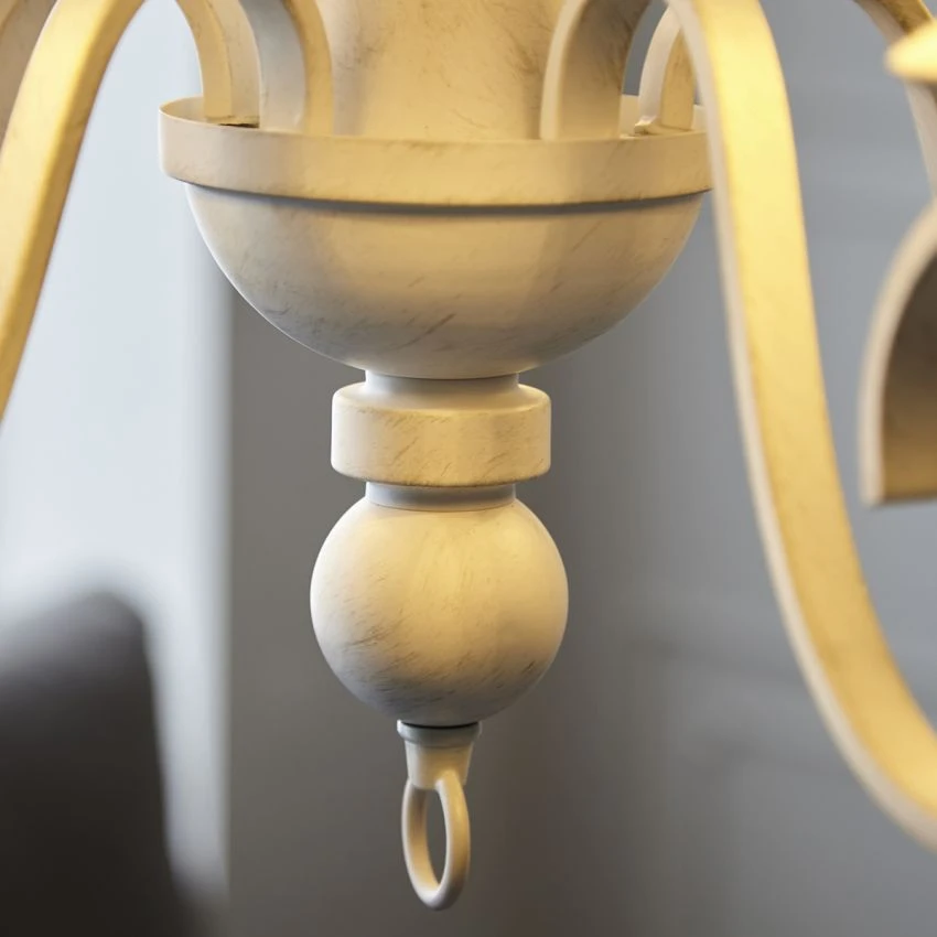 Arthur Multi Arm Pendant In Distressed White 4 Arthur Multi Arm Pendant In Distressed White - Image 4