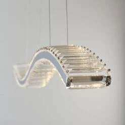Lydia Linear Pendant With Clear Crystal Glass -Furniture Sales Store en24020149 l2