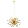 Asgard Nine Light Pendant In Satin Brass