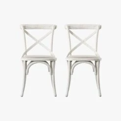 Theodore Oak Dining Chairs - Set Of Two