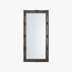 Clarissa Standing Mirror In Silver