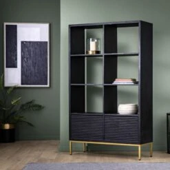 Quinn Textured Display Shelving Unit 12 Quinn Textured Display Shelving Unit -Furniture Sales Store pp2003735 l12