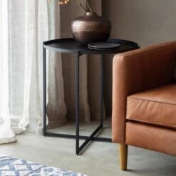 Denali Black Metal Coffee Table -Furniture Sales Store pp2003802 l2