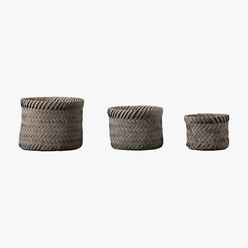 Harris Basket In Grey - Set Of 3 1 Harris Basket In Grey - Set Of 3
