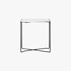 Serenity Side Table In White Faux Marble -Furniture Sales Store pp22825686 p90