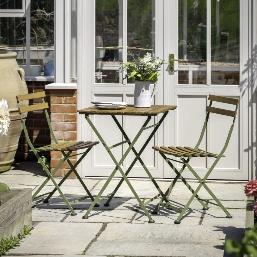 Harmony Bistro Set In Sage 2 Harmony Bistro Set In Sage - Image 2