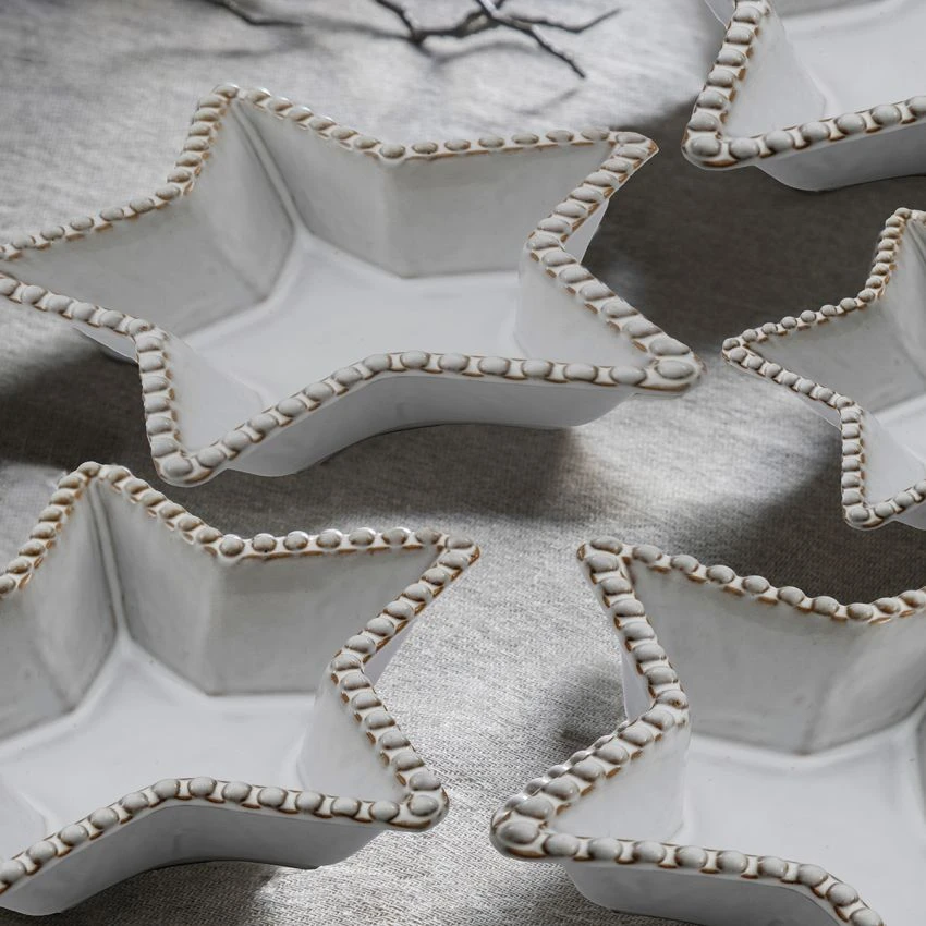 Farmhouse Beaded Star Plate, Set Of 3 2 Farmhouse Beaded Star Plate, Set Of 3 - Image 2