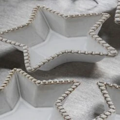 Farmhouse Beaded Star Plate, Set Of 3 5 Farmhouse Beaded Star Plate, Set Of 3 -Furniture Sales Store pp24030053 ld1