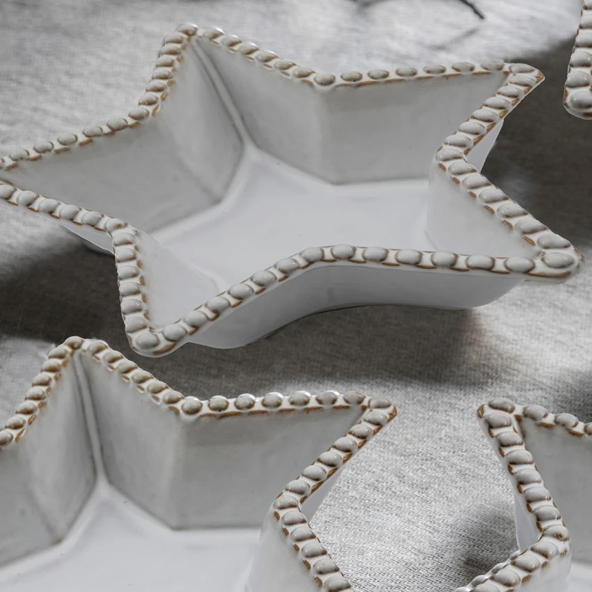 Farmhouse Beaded Star Plate, Set Of 3 3 Farmhouse Beaded Star Plate, Set Of 3 - Image 3