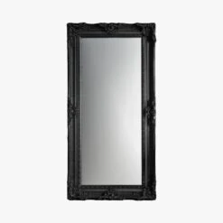 Baroque Leaner Mirror In Black