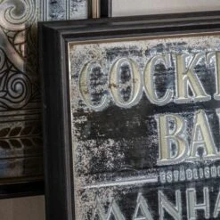 Retro Bar Menu Mirror -Furniture Sales Store pp24030220 ld1