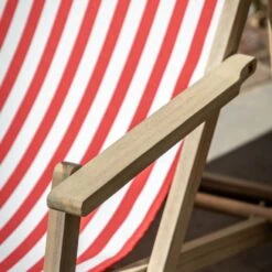 Rest-Easy Deck Chair In Red Stripe -Furniture Sales Store pp24060235 ld2