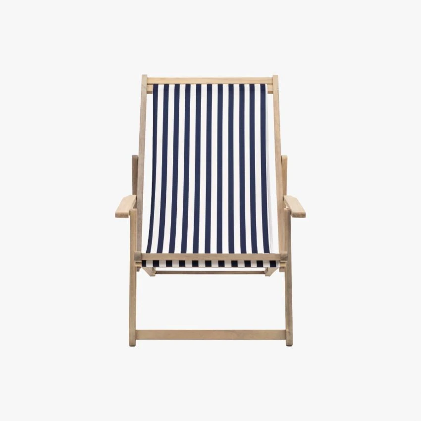 Rest-Easy Deck Chair In Navy Stripe 1 Rest-Easy Deck Chair In Navy Stripe