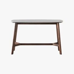 Palma Acacia And Marble Console Table