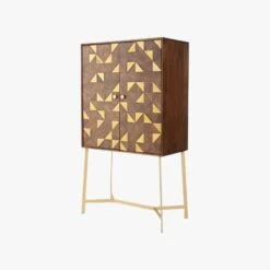 Harvey Acacia And Brass Drinks Cabinet 9 Harvey Acacia And Brass Drinks Cabinet -Furniture Sales Store pp3001087 p45